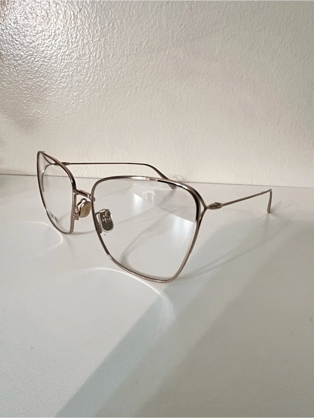 Dior Women's Gold-Tone Metal Frame Optical Glasses